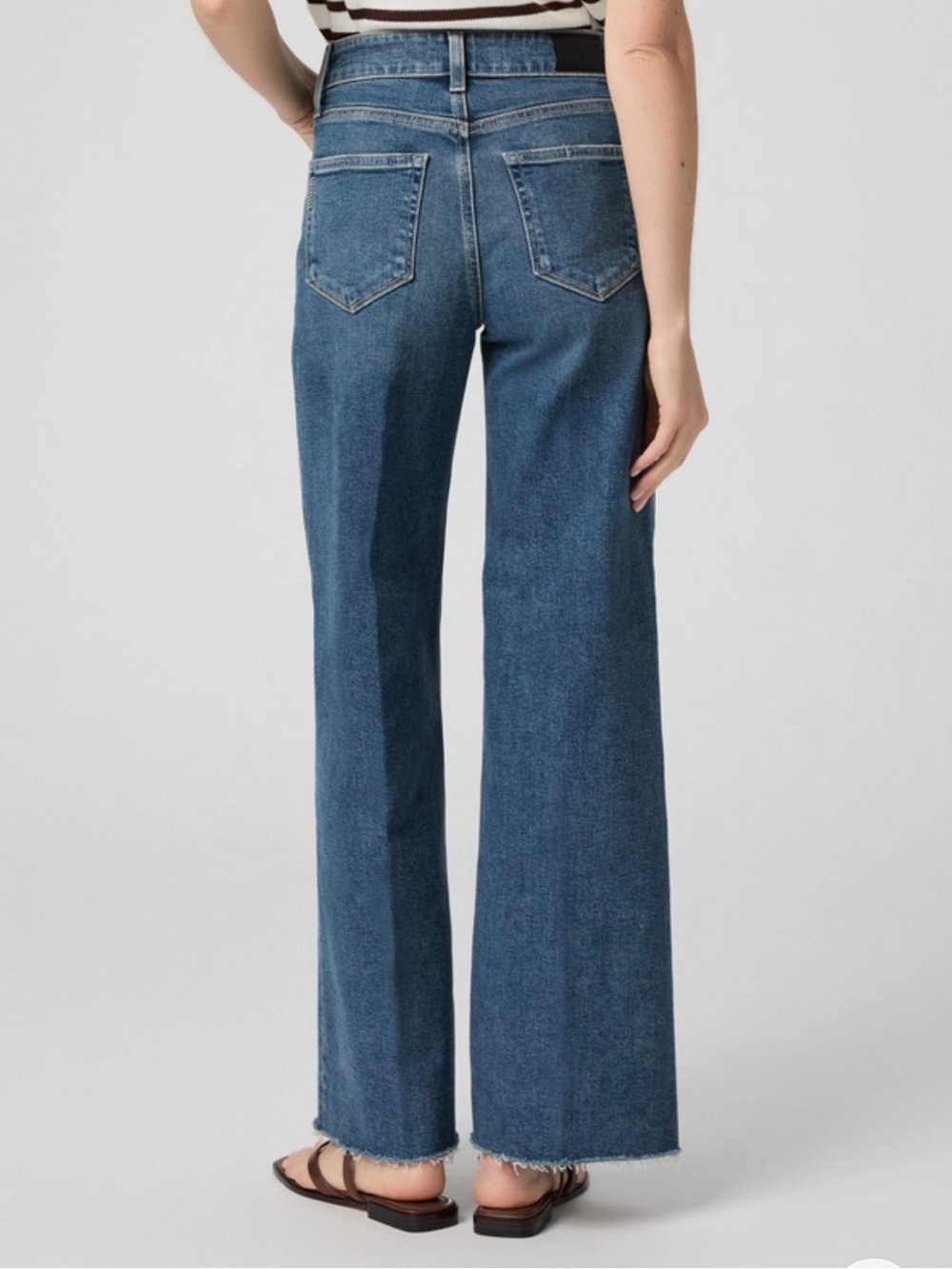 Paige Anessa 31” Wide Leg Jean Woolf 28 / 6 - Picture 4 of 8